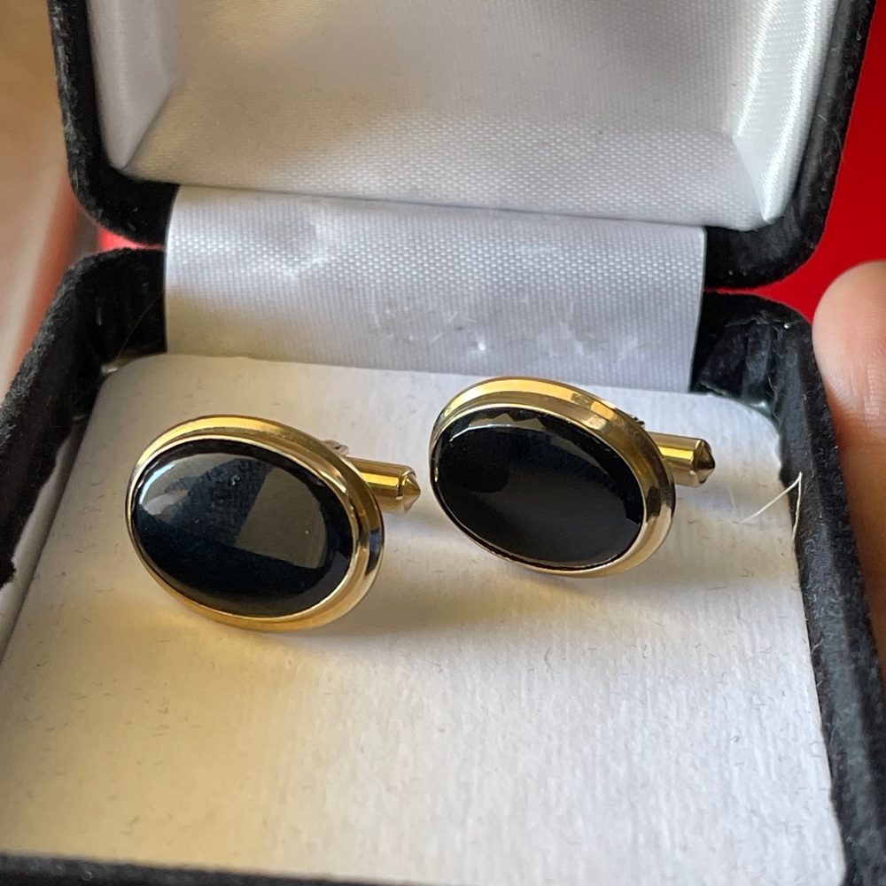 Vintage Destino Gold-Filled Cuff Links